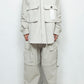 LB24AW-SH07-PAK-NBG | ハンドステッチCPOシャツジャケット | FROSTY WHITE