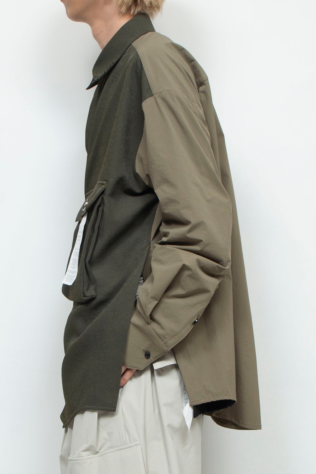 <LAST 1点> LB24AW-SH07-PAK-NBG | ハンドステッチCPOシャツジャケット | MOSS GREEN