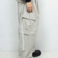 LB24AW-PT07-ADK | Side Zip Painter Trousers | IVORY