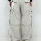 LB24AW-PT07-ADK | Side Zip Painter Trousers | IVORY