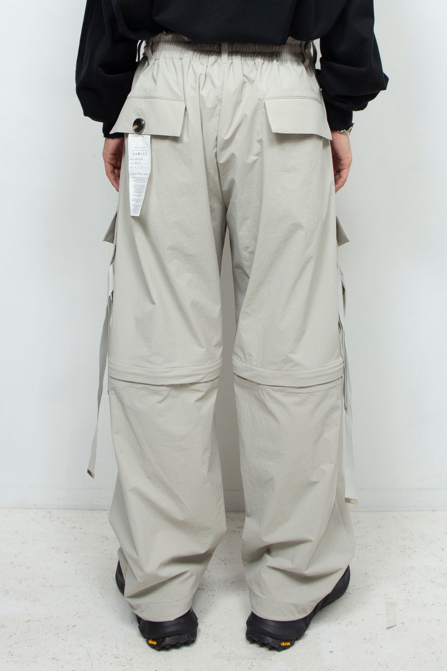 LB24AW-PT07-ADK | Side Zip Painter Trousers | IVORY