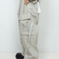 LB24AW-PT07-ADK | Side Zip Painter Trousers | IVORY