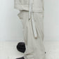 LB24AW-PT07-ADK | Side Zip Painter Trousers | IVORY