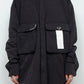 LB24AW-SH07-PAK-NBG | ハンドステッチCPOシャツジャケット | BLACK