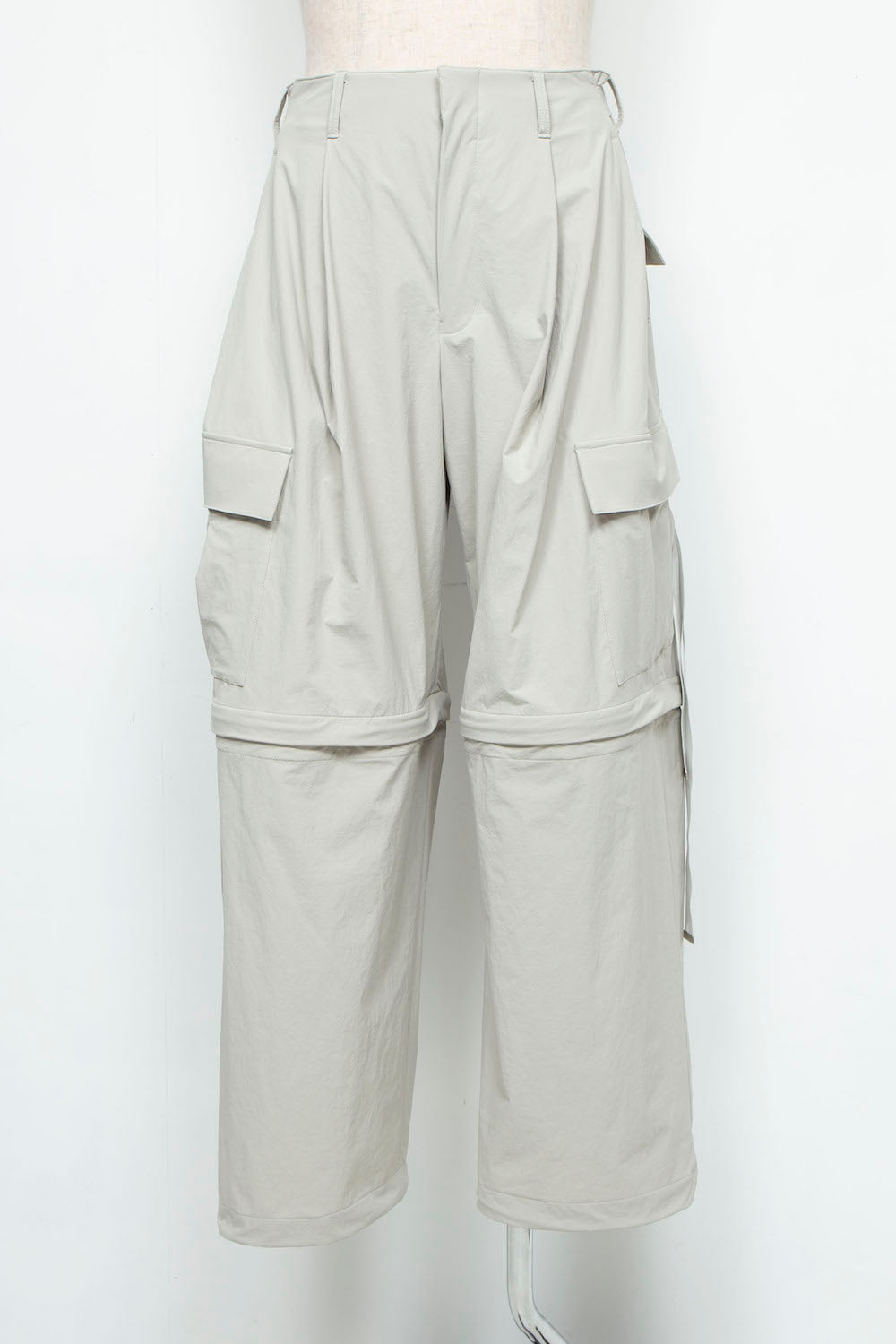 LB24AW-PT07-ADK | Side Zip Painter Trousers | IVORY