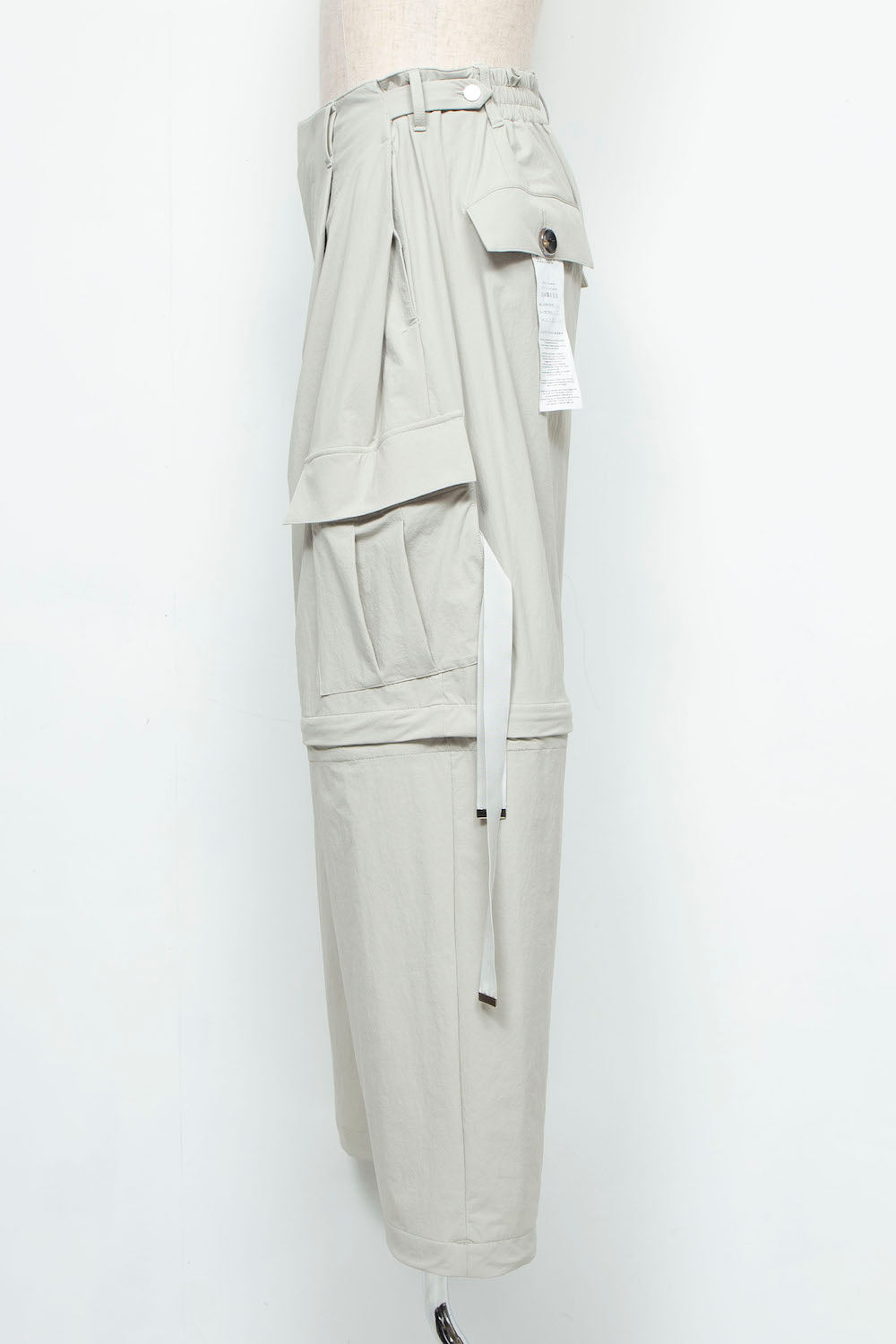 LB24AW-PT07-ADK | Side Zip Painter Trousers | IVORY