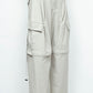 LB24AW-PT07-ADK | Side Zip Painter Trousers | IVORY