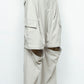 LB24AW-PT07-ADK | Side Zip Painter Trousers | IVORY