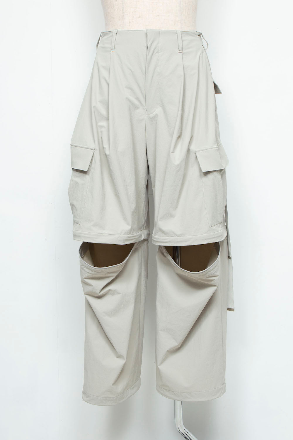 LB24AW-PT07-ADK | Side Zip Painter Trousers | IVORY