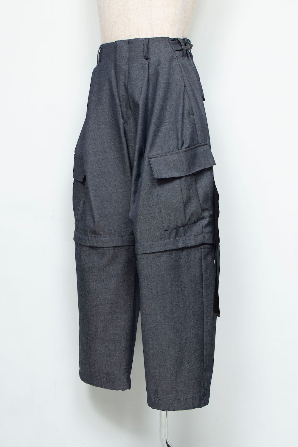 LB24AW-PT07-ADK | Side Zip Painter Trousers | IVORY