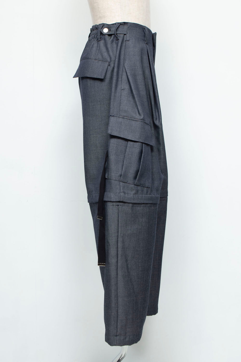 LB24AW-PT07-ADK | Side Zip Painter Trousers | IVORY