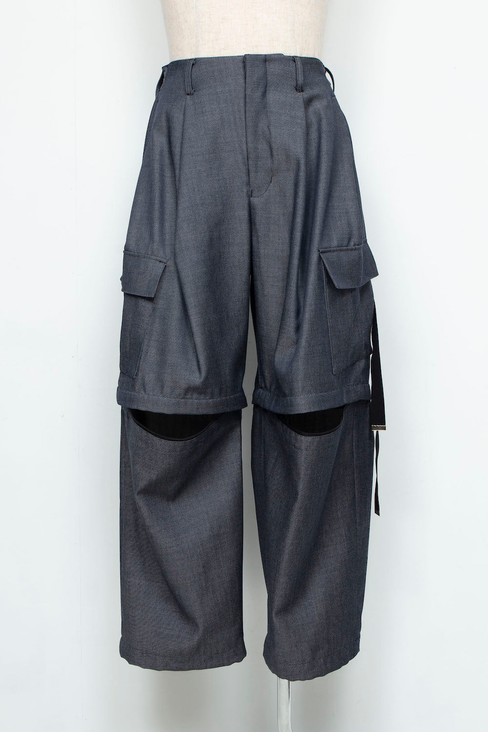 LB24AW-PT07-ADK | Side Zip Painter Trousers | IVORY