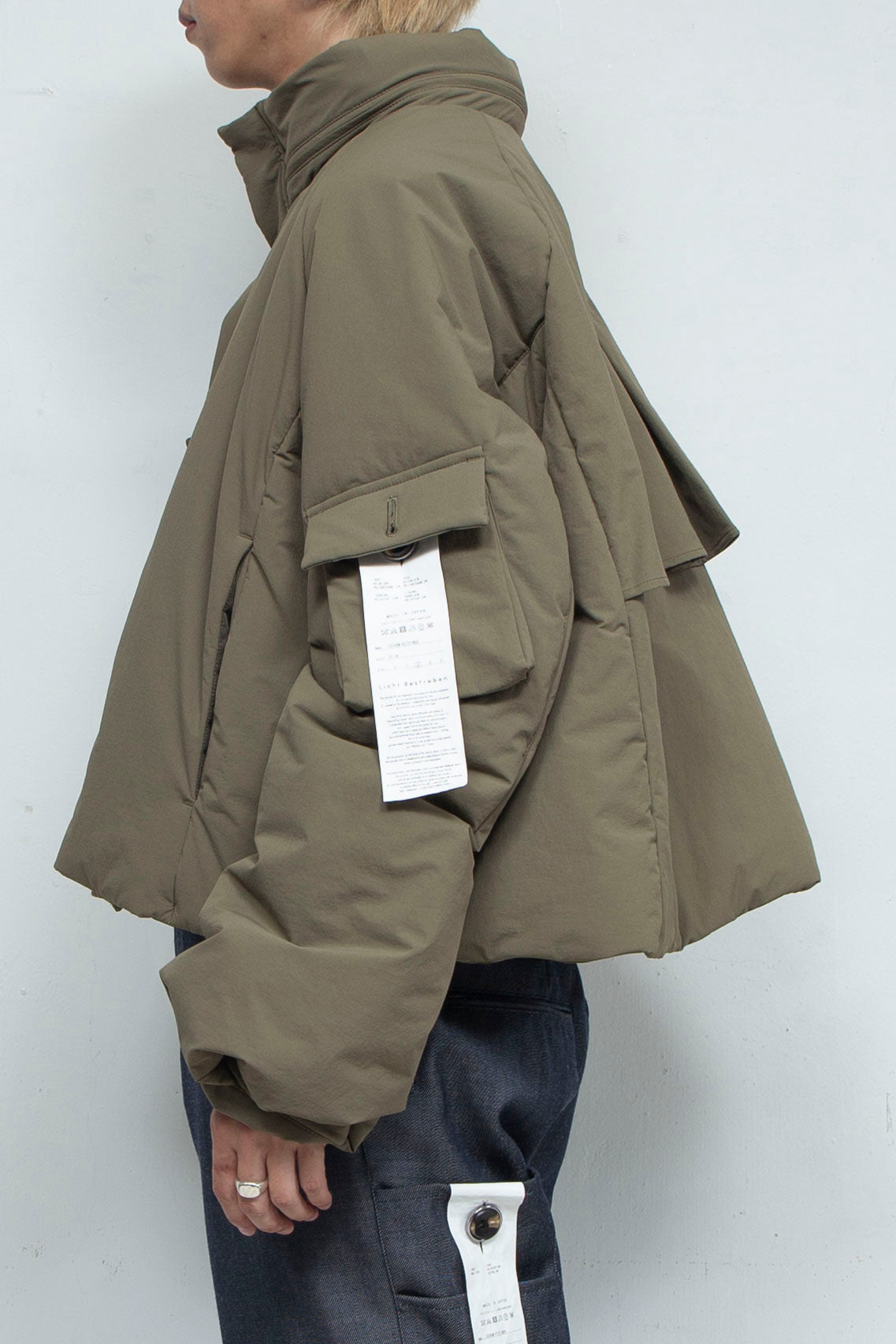 LB24AW-BL03-NBG | Onibegie padded short blouson | OLIVE