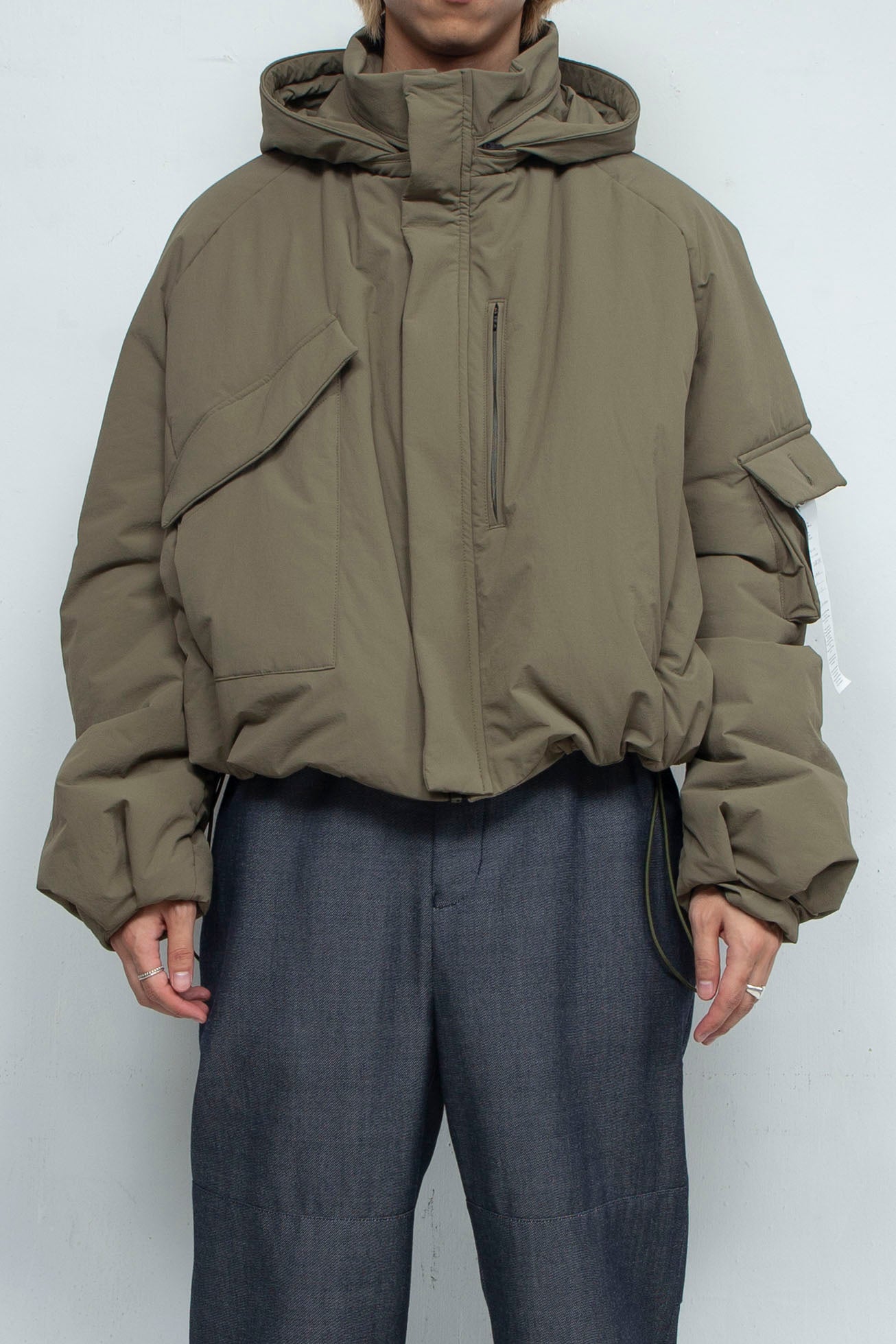 LB24AW-BL03-NBG | Onibegie padded short blouson | OLIVE