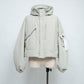 LB24AW-BL03-NBG | Onibegieパッディングショートブルゾン | FROSTY WHITE