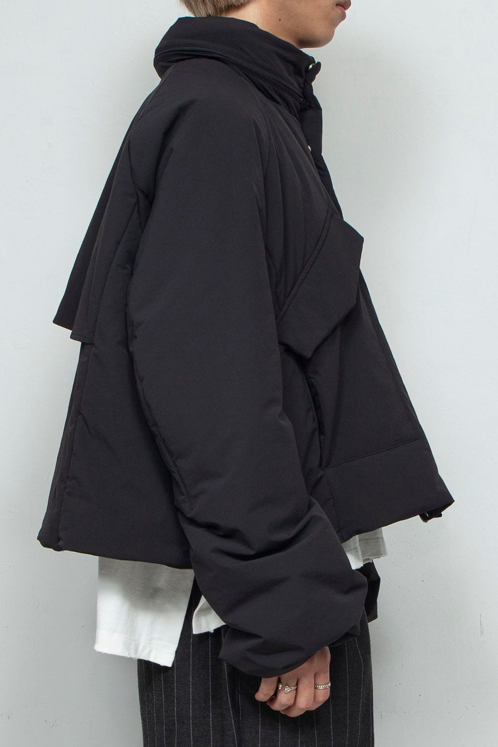 LB24AW-BL03-NBG | Onibegieパッディングショートブルゾン | BLACK