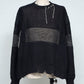 LB25SS-KNTE03 | ハンドステッチクラッシュドサマーニット | BLACK