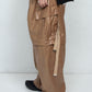 LB25SS-PT05-FFL | FAKE-FAKE LEATHER Ⅱ デタッチャブルカーゴパンツ | BROWN