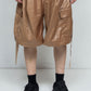 LB25SS-PT05-FFL | FAKE-FAKE LEATHER Ⅱ デタッチャブルカーゴパンツ | BROWN