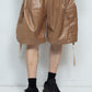 LB25SS-PT05-FFL | FAKE-FAKE LEATHER Ⅱ デタッチャブルカーゴパンツ | BROWN