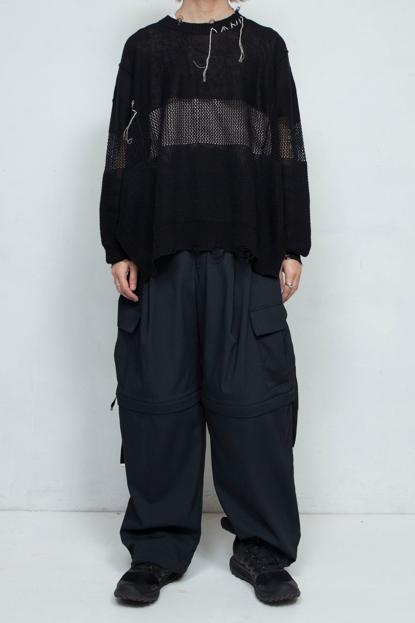 LB25SS-PT05-DTA | 'TORAY' Dot Air®️ デタッチャブルカーゴパンツ | BLACK