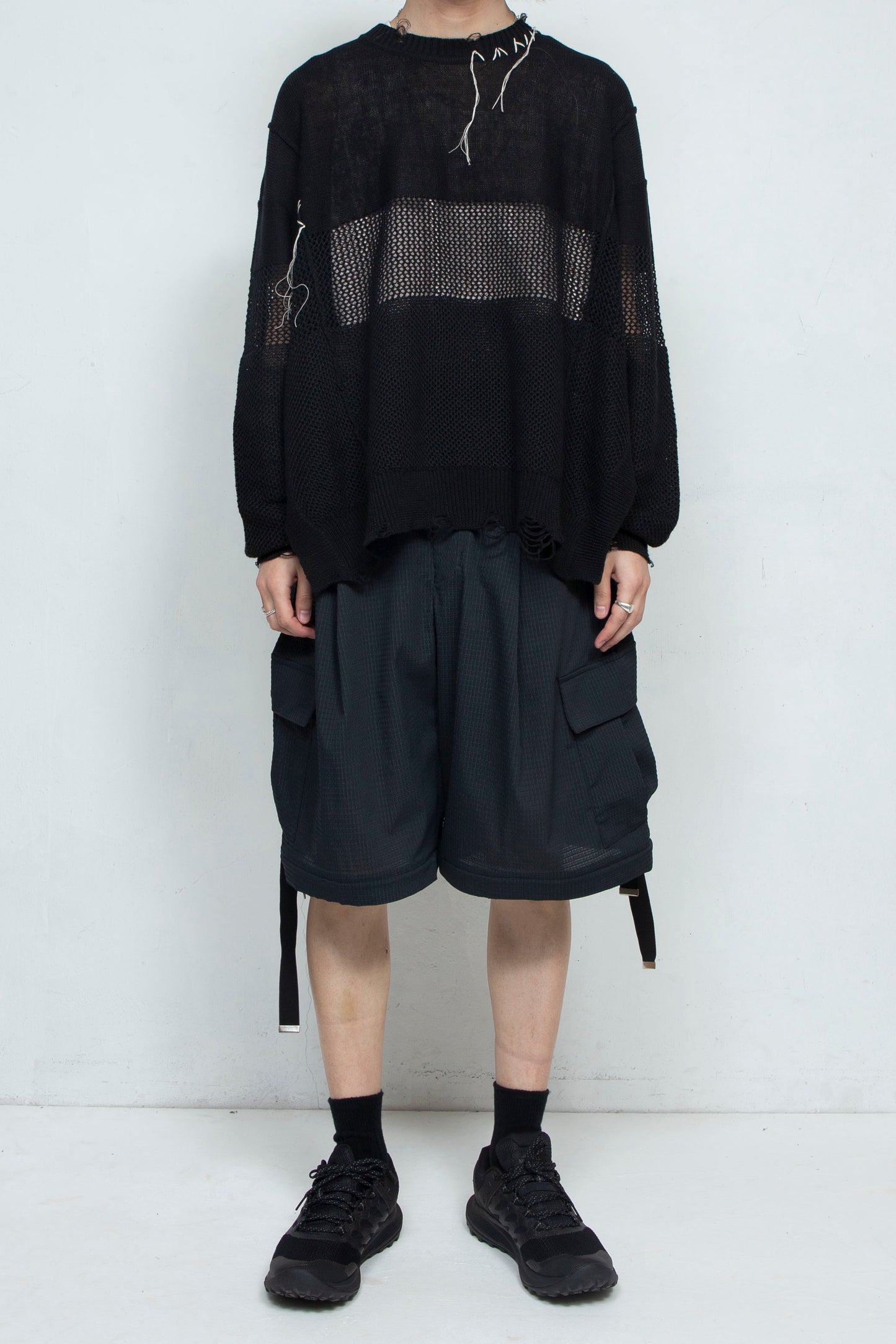 LB25SS-PT05-DTA | 'TORAY' Dot Air®️ デタッチャブルカーゴパンツ | BLACK