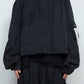 <LAST 1点> *限定ファブリック* LB25SS-BL03-HCVN | VINTAGE NYLON クロップドフードブルゾン   | BLACK