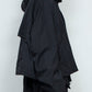 <LAST 1点> *限定ファブリック* LB25SS-BL03-HCVN | VINTAGE NYLON クロップドフードブルゾン   | BLACK