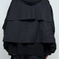 <LAST 1点> *限定ファブリック* LB25SS-BL03-HCVN | VINTAGE NYLON クロップドフードブルゾン   | BLACK