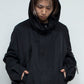 <LAST 1点> *限定ファブリック* LB25SS-BL03-HCVN | VINTAGE NYLON クロップドフードブルゾン   | BLACK