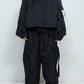 <LAST 1点> *限定ファブリック* LB25SS-BL03-HCVN | VINTAGE NYLON クロップドフードブルゾン   | BLACK