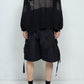 *限定ファブリック* LB25SS-PT05-HCVN | VINTAGE NYLON デタッチャブルカーゴパンツ | BLACK