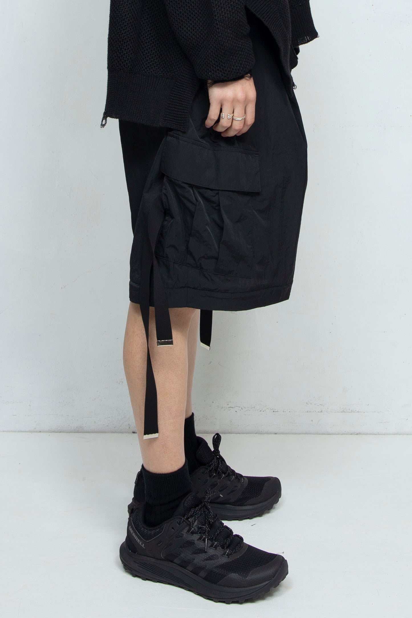 *限定ファブリック* LB25SS-PT05-HCVN | VINTAGE NYLON デタッチャブルカーゴパンツ | BLACK