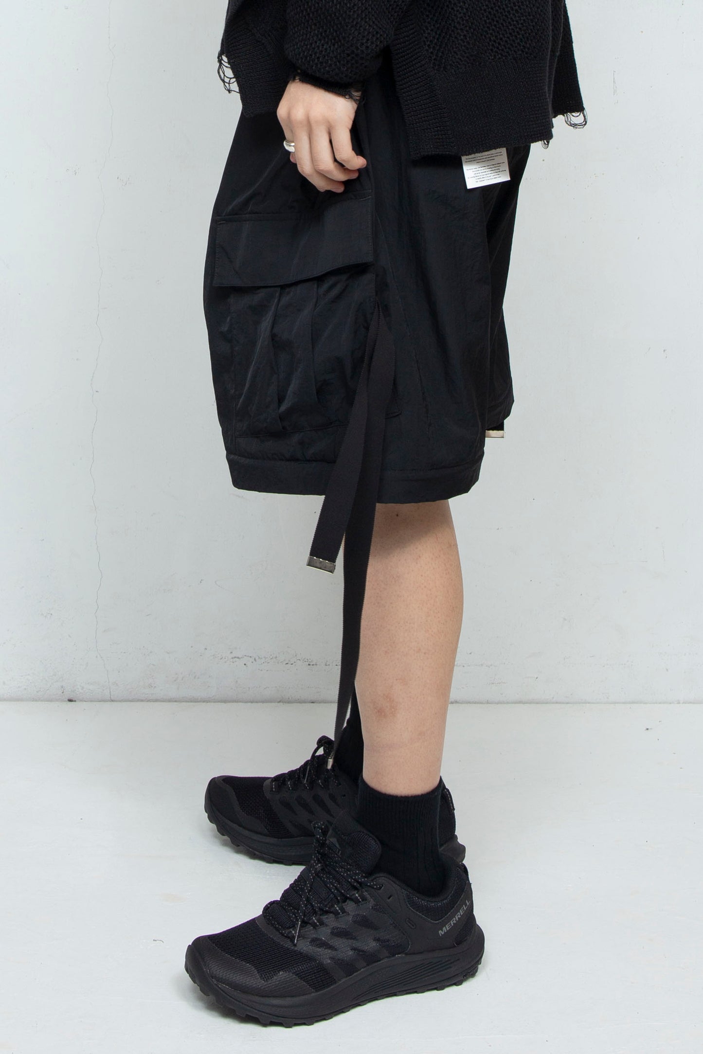 *限定ファブリック* LB25SS-PT05-HCVN | VINTAGE NYLON デタッチャブルカーゴパンツ | BLACK