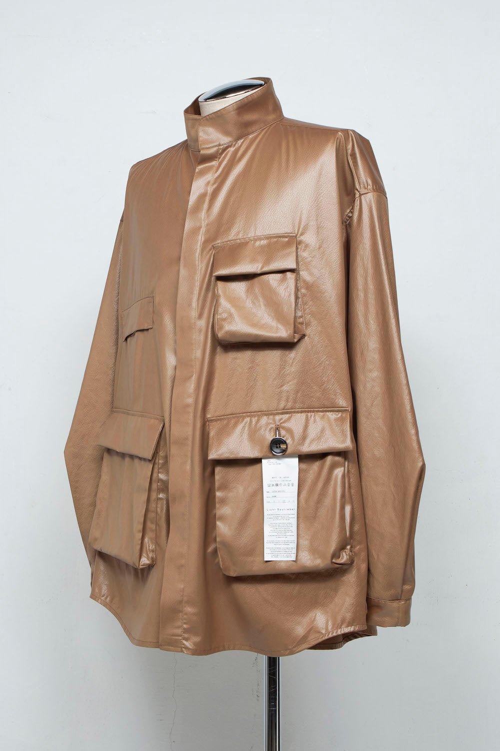 LB25SS-SH07-FFL| FAKE-FAKE LEATHER Ⅱ M-65モチーフシャツジャケット | BROWN