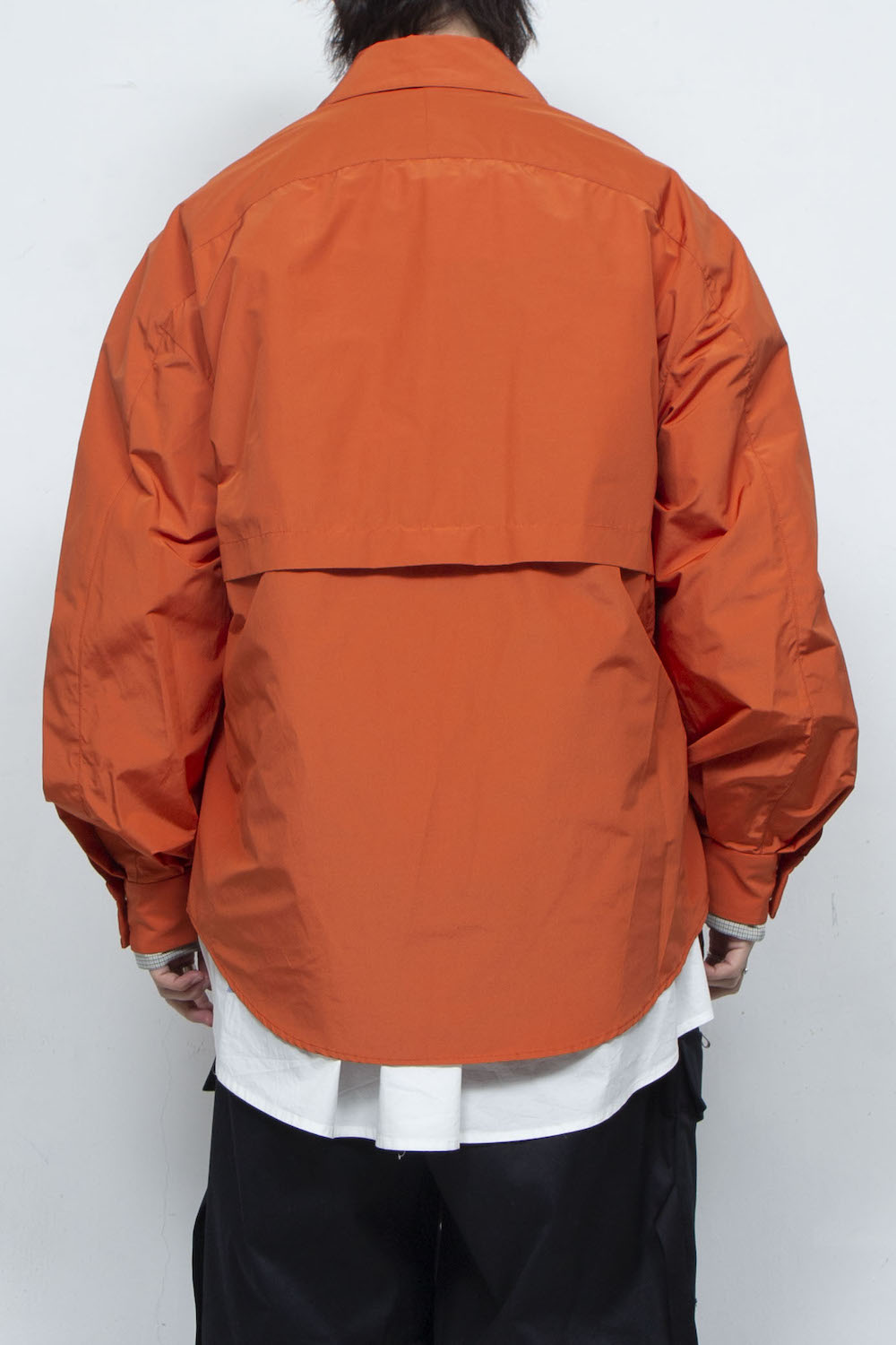 LB24SS-SHBL01-TFT | パウダータッチタフタトラックシャツジャケット | BURNT ORANGE