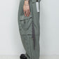 <LAST 1点> LB25AW-PT05-VTN | ヴィンテージナイロンデタッチャブルカーゴパンツ | SKY GRAY