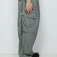 <LAST 1点> LB25AW-PT05-VTN | ヴィンテージナイロンデタッチャブルカーゴパンツ | SKY GRAY