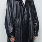 <LAST 1点> LB25AW-SHCO01-FFL | FAKE-FAKE LEATHER Ⅱ ステンカラーライトコート | BLACK