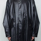 <LAST 1点> LB25AW-SHCO01-FFL | FAKE-FAKE LEATHER Ⅱ ステンカラーライトコート | BLACK