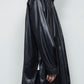 <LAST 1点> LB25AW-SHCO01-FFL | FAKE-FAKE LEATHER Ⅱ ステンカラーライトコート | BLACK