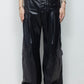 <LAST 1点> LB25AW-PT09-FFL | FAKE-FAKE LEATHER Ⅱ シンフラップバギートラウザー | BLACK