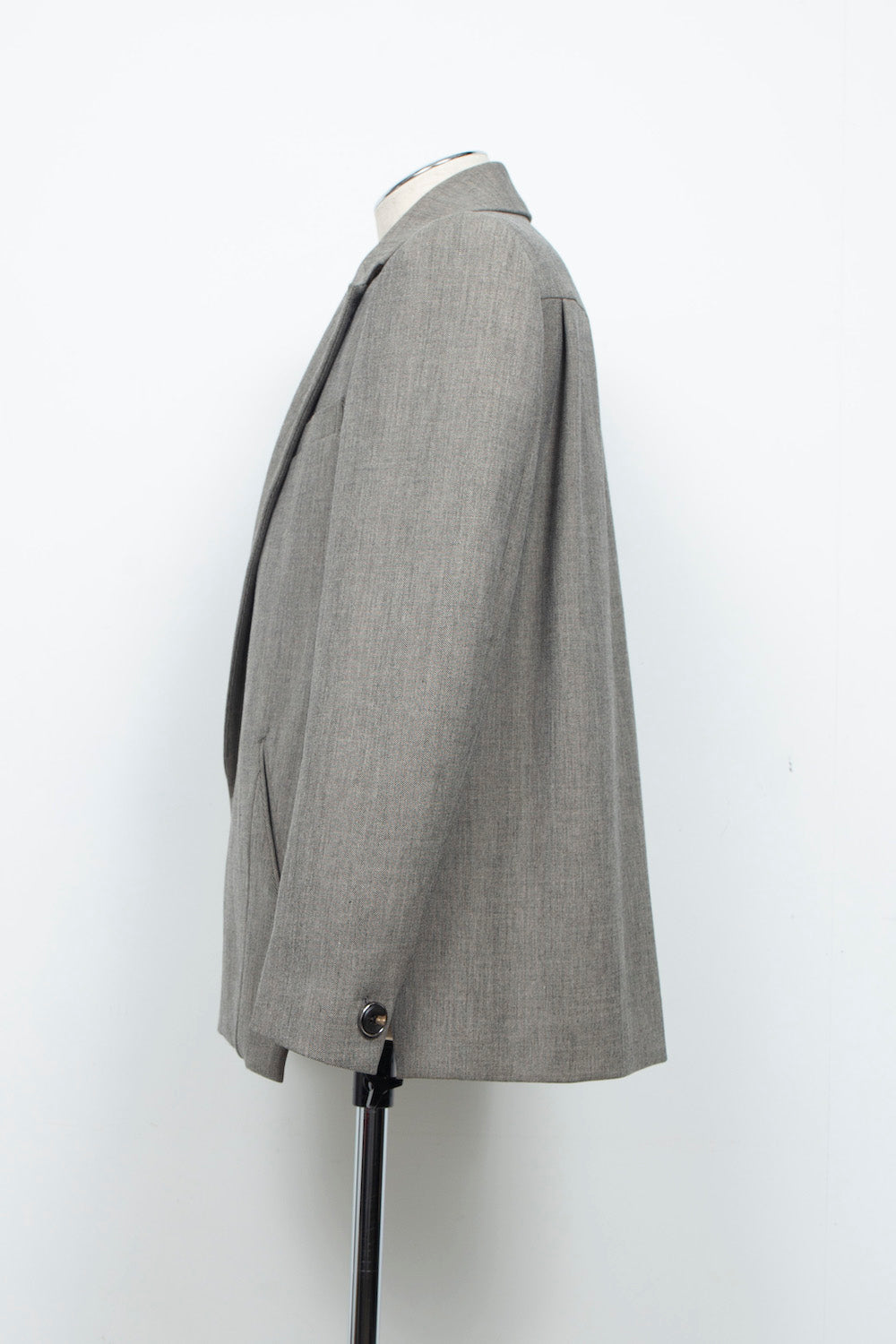 <LAST 1点> LB26AW-JK11-LTD | ノッチドラペルダブルブレストテーラードジャケット | HERRINGBONE GR