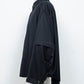 <LAST 1点> LB26AW-SH11-SCO |  SUPER140Sウール デタッチャブルスリーブシャツ | BLACK