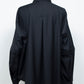 <LAST 1点> LB26AW-SH11-SCO |  SUPER140Sウール デタッチャブルスリーブシャツ | BLACK