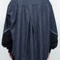 <last item> LB26AW-SH12-OWD | Light Ounce Denim Twist Sleeve Shirt | INDIGO WASHED</last>