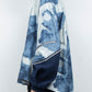 LB26AW-SH12-BLD | Gradation Flower Bleach Denim Twisted Sleeve Shirt | INDIGO BLEACHED