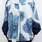 LB26AW-SH12-BLD | Gradation Flower Bleach Denim Twisted Sleeve Shirt | INDIGO BLEACHED