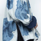 LB26AW-SH12-BLD | Gradation Flower Bleach Denim Twisted Sleeve Shirt | INDIGO BLEACHED