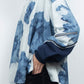 LB26AW-SH12-BLD | Gradation Flower Bleach Denim Twisted Sleeve Shirt | INDIGO BLEACHED